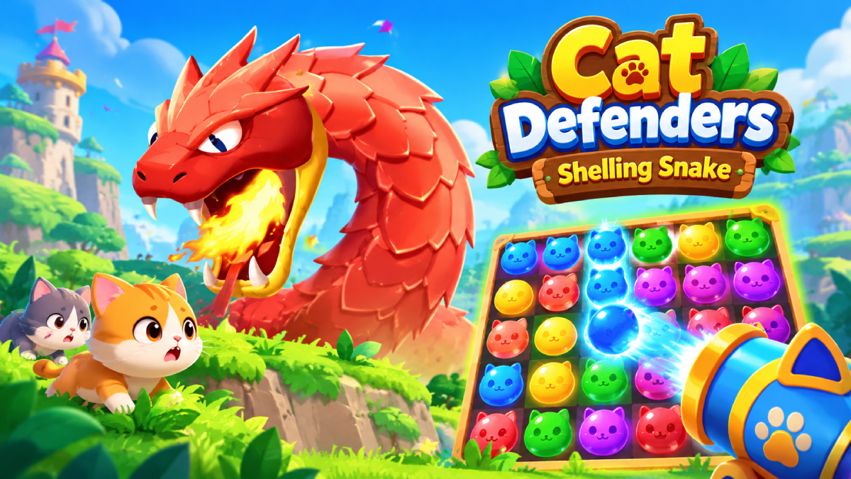 Play Cat Defenders: Shelling Snake – A Complete Guide to the Cat-Saving Color Matching Puzzle free online